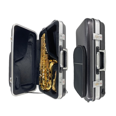 #ad #ad Alto Saxophone Hard Case Black Carbon Fiber with Lock Music Pocket Sax Boexes $118.00
