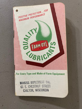 Vintage Farm Oyl Notebook Booklet Tractor Oil Advertisement Hingiss Implement