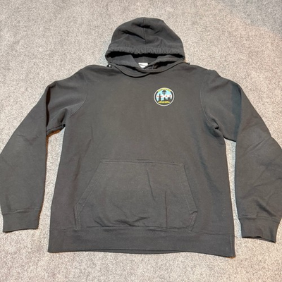 #ad FBI Chicago Hoodie Mens Medium Black Cotton Blend Pullover Sweatshirt Task Force $19.99