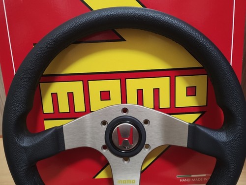 Volante MOMO TUNER 320mm Cuero 32 Honda Horn NSX S2000 Civic JDM Nardi  - Imagen 2 de 11
