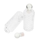  3 Pcs Clear Glass Bottles Empty Car Diffuser Aromatherapy Container