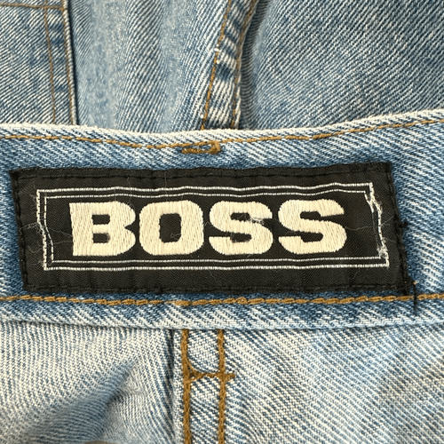 Vintage 90er Boss Jeans Herren 38 Baggy Fit Blau Streetwear Y2K Skater HipHop - Bild 8 von 10