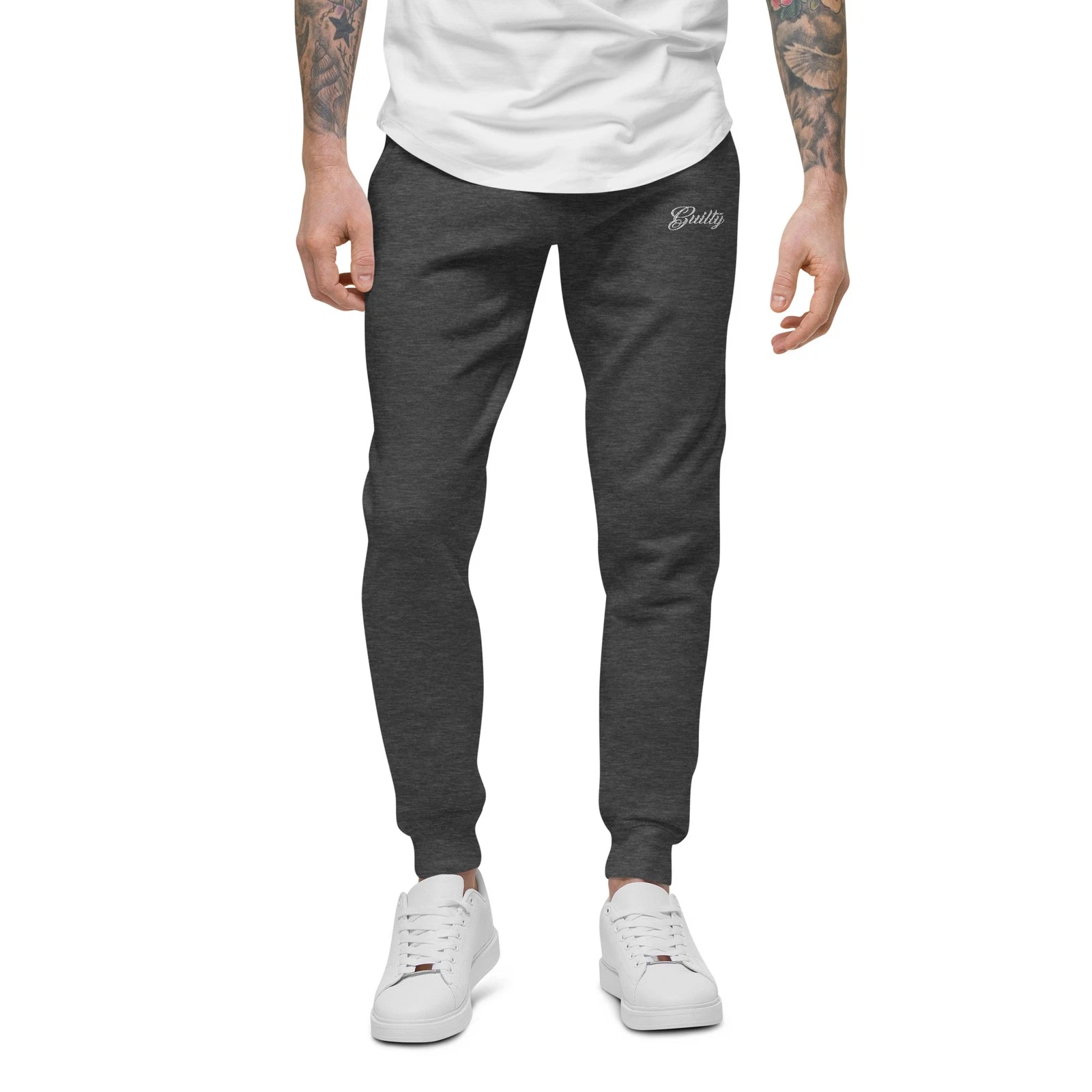 Unisex Charcoal Fleece Joggers – Soft Lounge Sweatpants | Guilty Streetwear