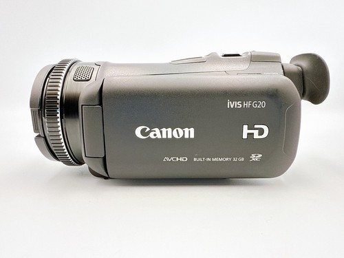 Canon iVIS HF G20 HD Digital Video Camera Camcorder w/DM-100 Microphone - Mint - Picture 2 of 16
