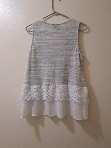 W5 ärmelloses Tanktop Damen Größe M grau - Bild 10 von 13