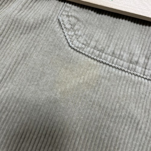 GAP Vintage Y2K Heavy Shirt Jacket Khaki Corduroy Large Oversized Grunge STAIN** - Picture 4 of 7