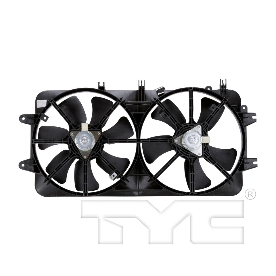 Conjunto de ventilador condensador y radiador doble TYC 620450 para Mazda 626 00-02 Foto 2 de 4