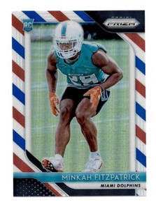 MINKAH FITZPATRICK 2018 PANINI PRIZM #243 ROOKIE RED WHITE BLUE PRIZMS RC BF8162