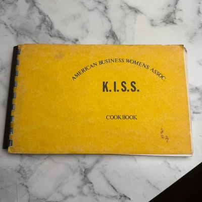 #ad AMERICAN BUSINESS WOMENS ASSOC. K.I.S.S. Cookbook Napa Charter Spiral $29.39