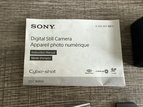 Sony Cybershot DSC W800 20.1MP 5x Optical Zoom Digital Camera Black 720p Tested - Foto 3 di 16