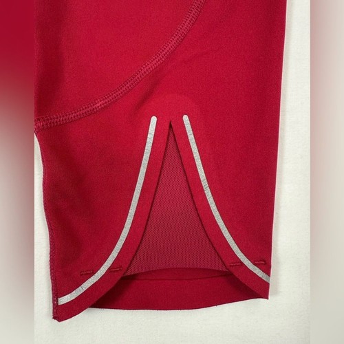 ATHLETA Womens Run Free 7/8 Leggings M High Rise Reflective Magenta Pink Active - Picture 7 of 12