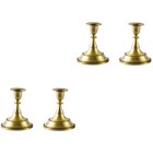  2 Count Hochzeitsdekoration Vintage Candlestick Legierungs -Kerzen