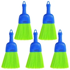 5 Pcs Whisk Broom Poly-Fiber Handheld Brush Hand Broom Outdoor Broom Car7175