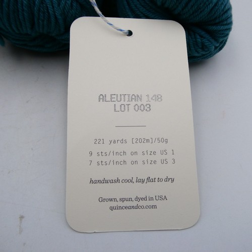 Quince & Co Hilo de pinzón Dedos Lana 221 yardas 50 g Color 148 Aleutianas Juego de 5 - Imagen 3 de 5