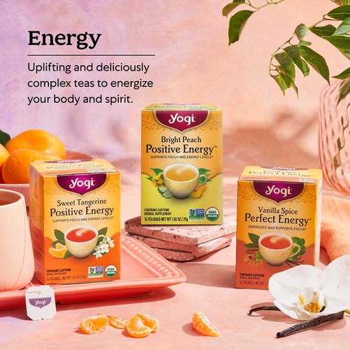 Yogi Tee Vanille Gewürz Perfect Energy Tee - 16 Teebeutel pro Packung (6 Packungen) - ... - Bild 5 von 6