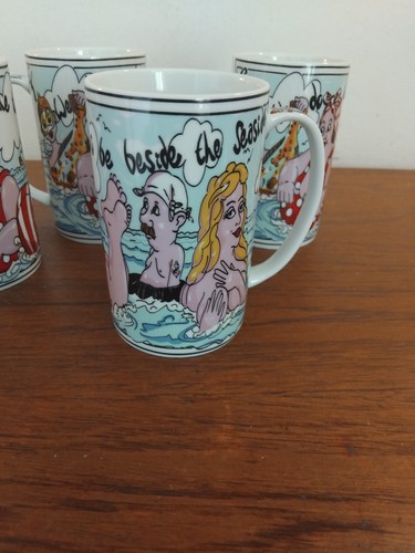 Paul Cardew The Pots Family 2 Pint Teapot & 4 Mugs, NEVER Used - Picture 22 of 24