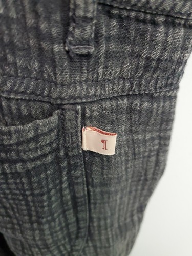 Anthropologie Pilcro Gauzy Bibs Overalls Gray Faded Cotton Zip Front Size 31 - Picture 6 of 10