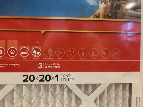 Filtro aria elettrostatico 3M Filtrete 20x20x1 MPR1000 MERV11 difesa allergeni NUOVO - Foto 3 di 7