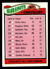 1977 Topps #217 New Orleans Saints CL Near Mint+ Saints CL