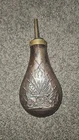 RARE CIVIL WAR ERA SOLDIER'S BRASS POWDER FLASK / GREAT CONDITION