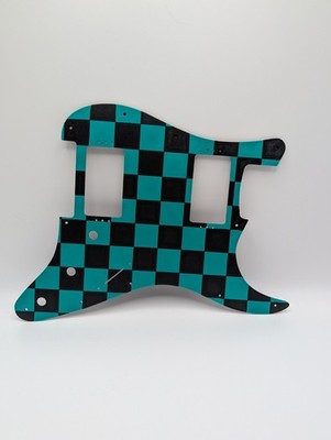 Stratocaster Guitar Pickguard 3D Printed - Checkerboard US/MIM HH 11 Hole