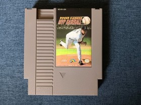 Roger Clemens' MVP Baseball (LJN, 1991) NES Game w/ Box & Manual ~ Tested, Works