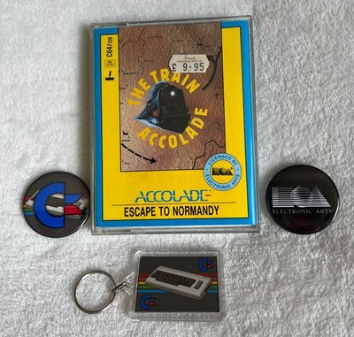Commodore 64 / 128 CBM C64 The Train - funktioniert, GRATIS Badge + Schlüsselanhänger