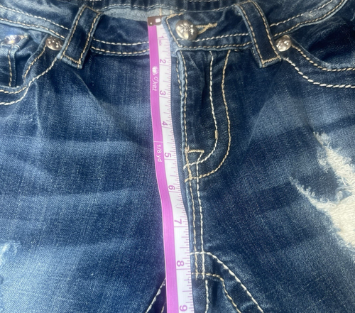 Stivaletto Miss Me taglio blu jeans donna taglia 28 taglio impreziosito strappi invecchiati - Foto 19 di 24