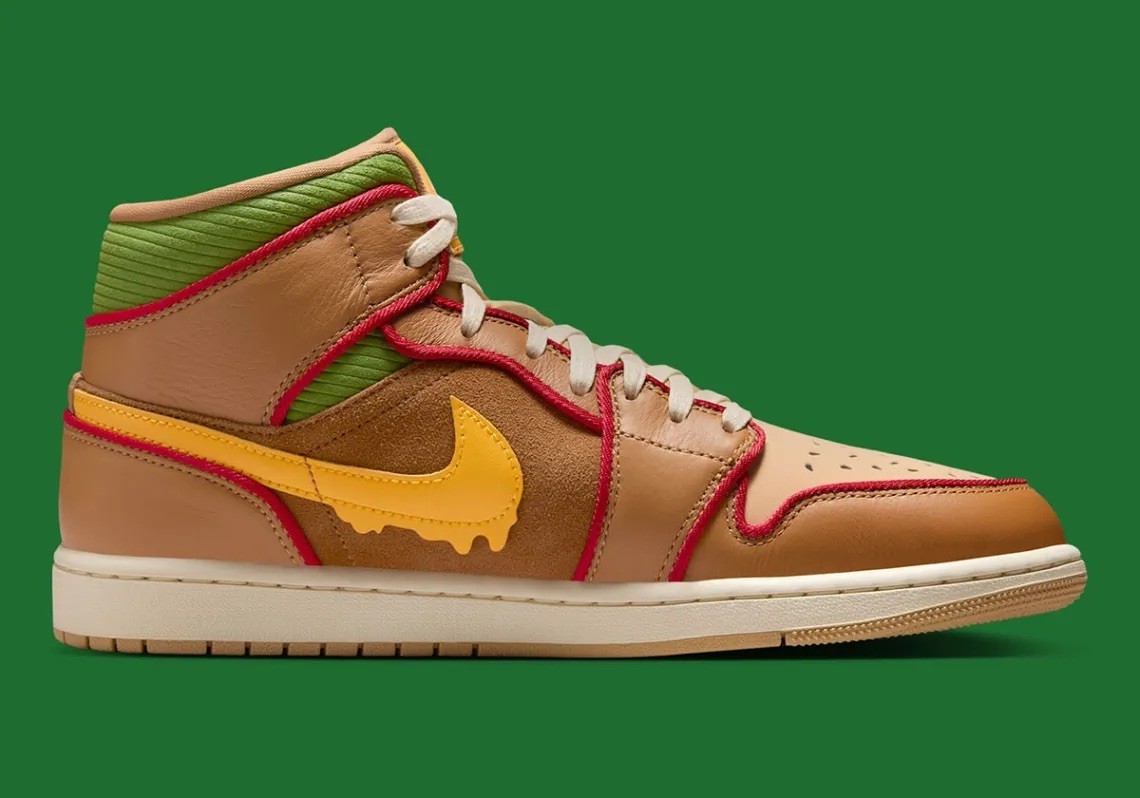 'ㅅ'м ɪ﻿ ʜ ο'ㅅ'ページ Jordan 1 Mid SE 'Cheeseburger' (IB7403-224) Sizes 8 - 13 IN