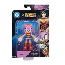 DC x Sonic The Hedgehog AMY as WONDER WOMAN Action Figure New In Box 2025