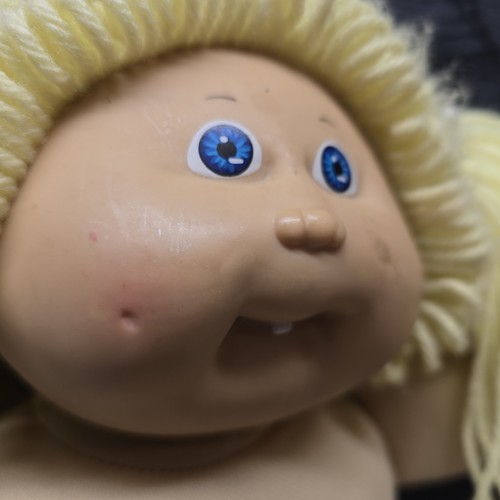 Muñeca Cabbage Patch Niños Rubia Coletas Ojos Azules 1985 Firmada Coleco - Imagen 3 de 10