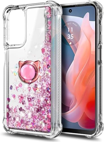 Designed for Motorola Moto G 5G 2024 Case, Glitter Bling Sparkly Floating  - Picture 8 of 8