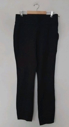 Ruth Langsford schwarze Ponte Hose normale Größe 14 Länge 29" QVC