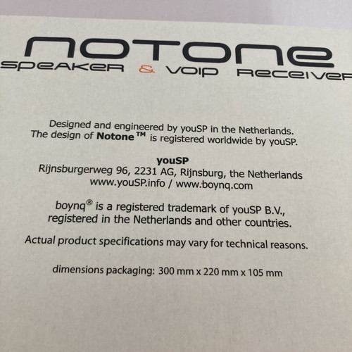 Haut-parleur Boynq NOTONE et récepteur VOIP blanc neuf dans sa boîte - Photo 10/11