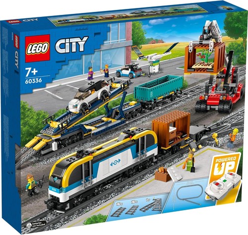 LEGO City Treno Merci Regalo 60336 Blocco Giocattolo Regalo Compleanno Treno Elettrico Tra - Foto 2 di 11