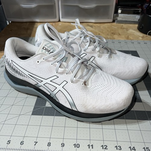 Asics Mens Gel Cumulus 24 1011B366 White Running Shoes Sneakers Size 13 - Picture 4 of 11