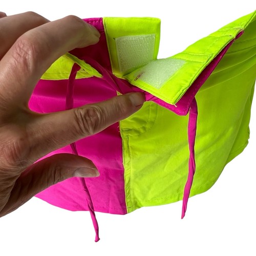 Hurley Boardie Skirt Womens XS Solid Block Hot Pink Neon Green Colorful Beach - Picture 6 of 12