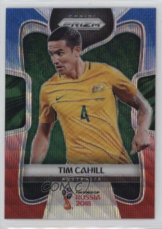 2018 Panini Prizm World Cup Red & Blue Wave Prizm Tim Cahill #270 yf0