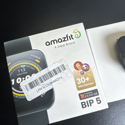 Amazfit W2215US1N Bip 5 Smartwatch 49mm Polycarbonate Plastic - Black - Picture 2 of 5
