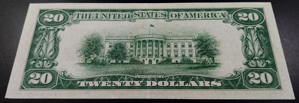 1929 $20 National Currency, FRB Minneapolis! Almost uncirculated! Fr# 1870 I. - Image 3 of 4