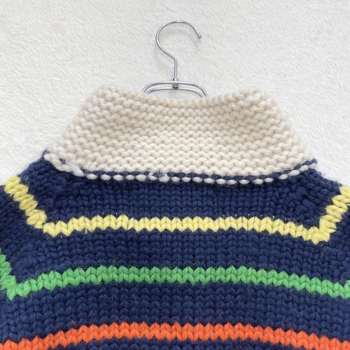 Kanata Cowichan Strick Cardigan Langarm Bordüre GRATIS GRÖSSE Wolle Made in Canada - Bild 5 von 24