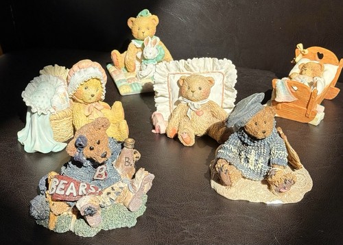 Lot of 6 Vintage 1990s Boyds Bears & Cherished Teddies Figurines – Adorable! - Picture 1 of 15