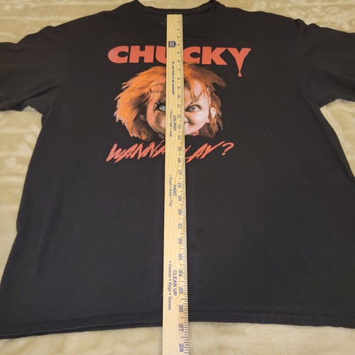 Universal Studios Chucky XL Official Wanna Play Graphic Horror Tee Shirt - Picture 6 of 9