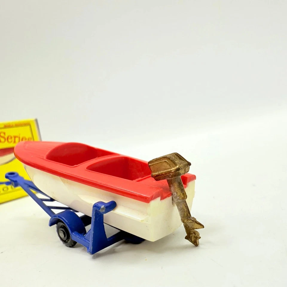 Matchbox Lesney 48b Sports Boat and Trailer Boxed Regular Wheels - Image 4 of 4