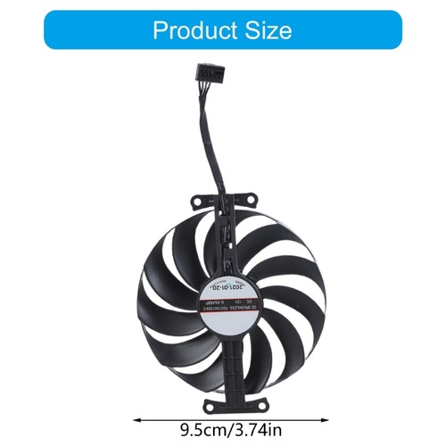 Graphics Card Coolers Fan Low Noise Graphics Card Radiators for GTX1650 1630 - Zdjęcie 8 z 8