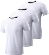 Men's 3 Pack Workout Running Shirts, Dry Fit Moisture Wicking T-Shirts, Sport...