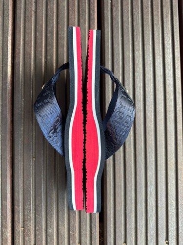 Tommy Hilfiger Flipflops Sandale Zehentrenner, blau rot weiß, wie neu - Bild 3 von 6