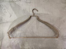 Antique Heavy Metal Coiled Wire Clothes Coat Hanger.