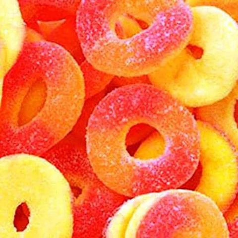 Canada Candy Sweet Peach Gummy Candy 2,5 kg (5,5 libras) Bolsa {Importada de Canadá} - Imagen 3 de 4