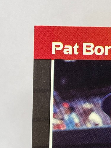 1989 Donruss Leaf Pat Borders Misprint USA Denotes Error Card #560 - Picture 2 of 19